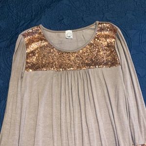 Sequin tunic